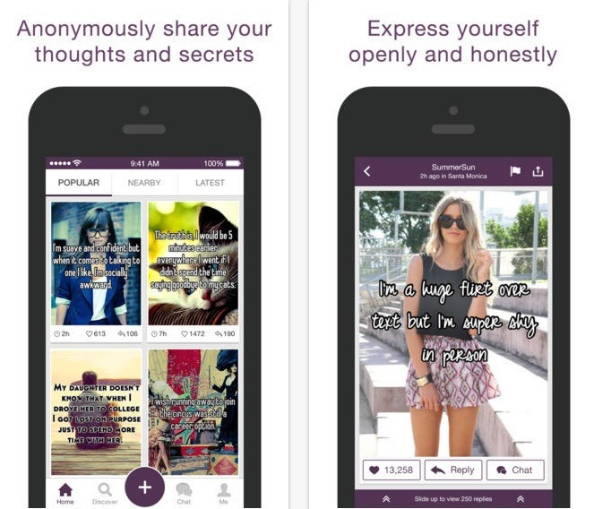 Whisper, la aplicación para compartir secretos